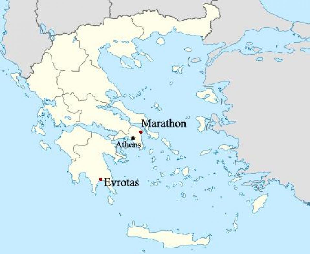 map of Marathon Greece