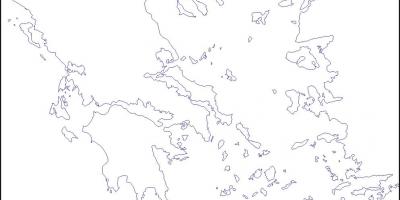 Greece blank map