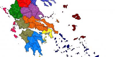 Hellas municipalities map