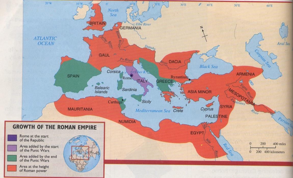 Ancient Rome And Greece Map 