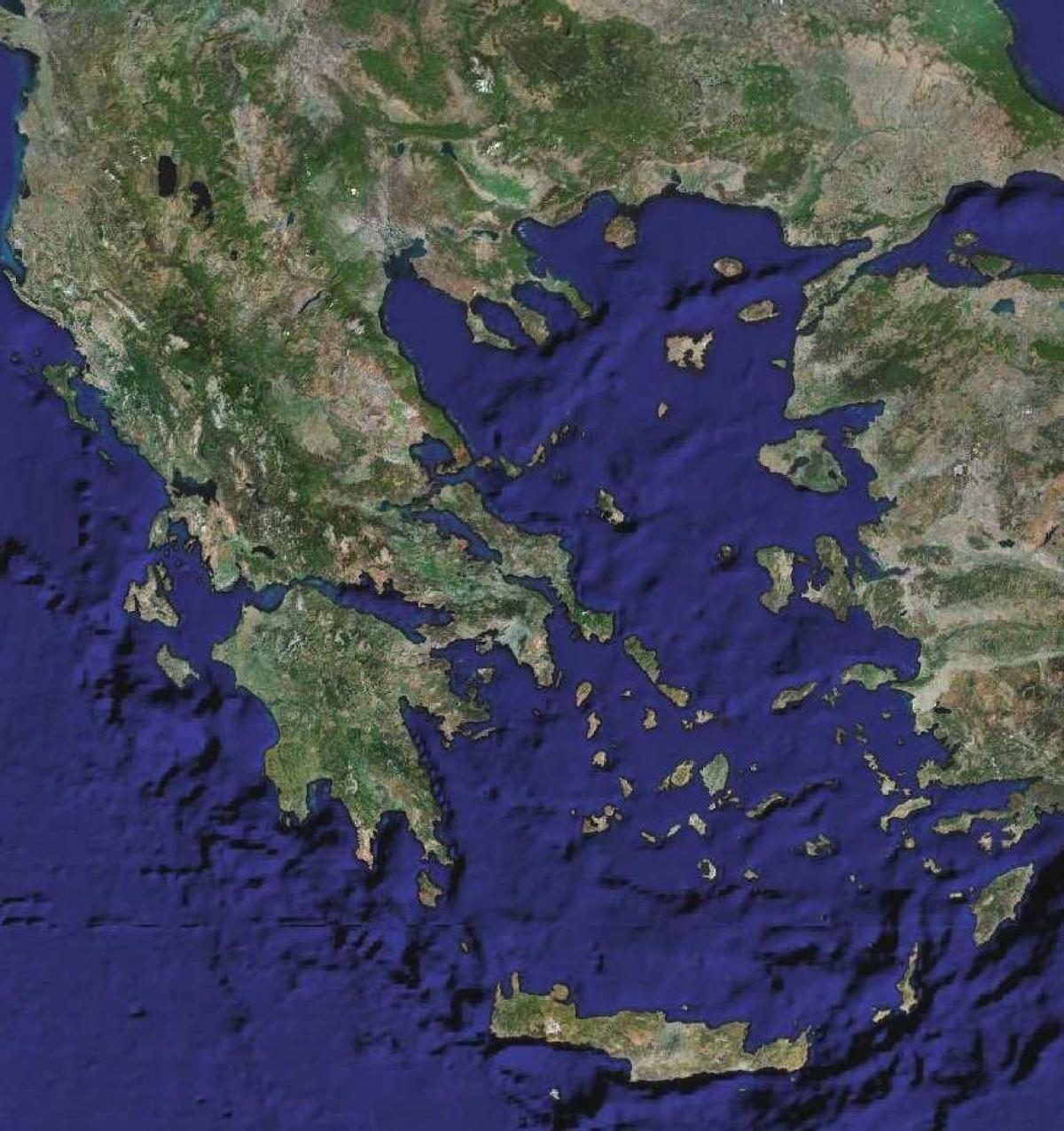 map of Greece satellite