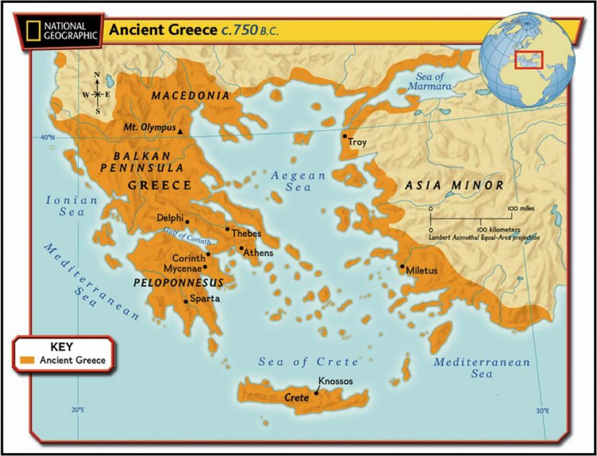 Map Of Ancient Greece Ancient Map Of Greece Southern Europe