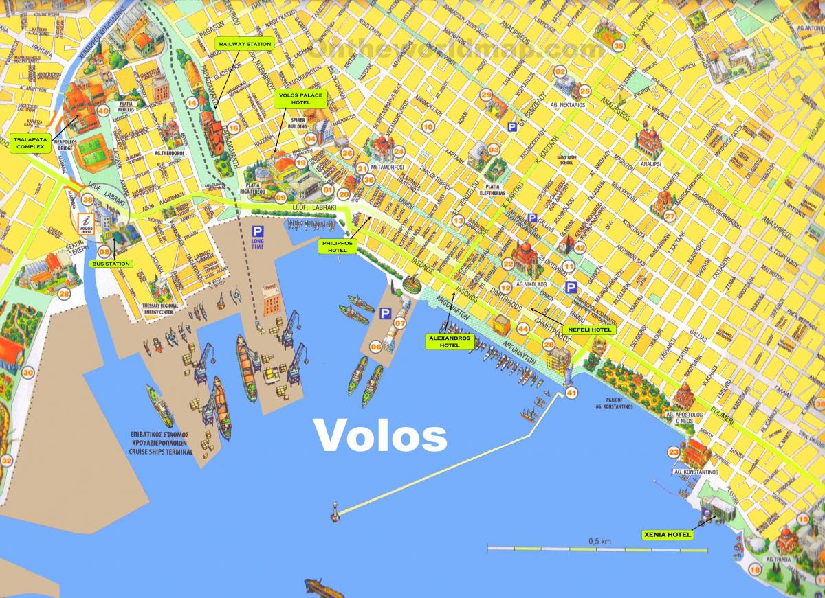 map Volos Greece