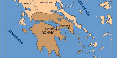 Map Corinth Greece