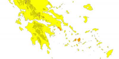 Climate map of Greece