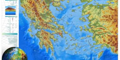 Elevation map of Greece