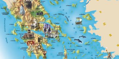 Tourist map of Greece