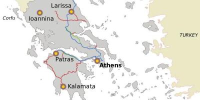 Hellas transports map