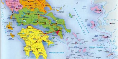 Map of Greece and Greek islands