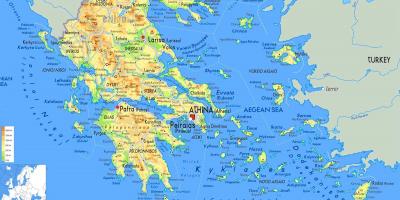 Map of the Greek islands