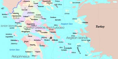 Greece map islands