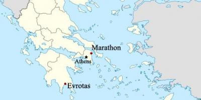 Map of Marathon Greece
